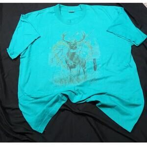 Vtg Deer T-Shirt XL Adult Nature Graphic Tee | Distressed Hunting Outdoors Shirt